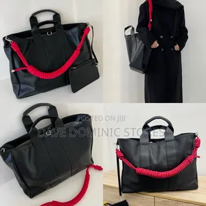 Luxury Faux Leather Tote Messenger Rope Bag (2way Tote Bag)