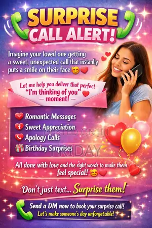 Surprise Calls Sweet Messages – Make Someone Smile Today