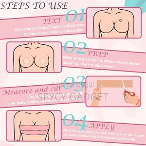 Portable Adhesive Boob Tape