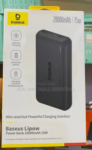Baseus Power Bank 20000mah/15w