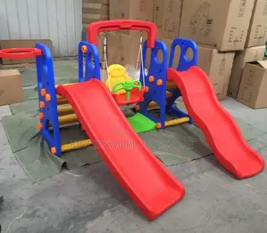 Children Double Slide and Swing
