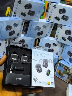 T98 Dual Anc Clip-on Magnetic Buckle Wireles Microphone iPhone Android