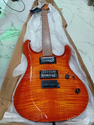 Luxars Sg37-Fm Electric Lead Guitar 6 Strings Red Colour With Quality.