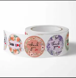 Floral Thank You Stickers