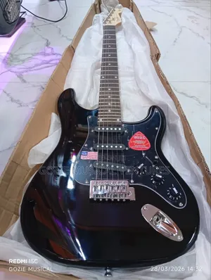 Professional Fender Stratocaster Electric Lead Guitar Black Colour.