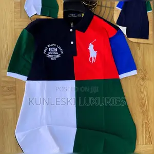 Original Multi Color Polo Ralph Lauren Collar Neck T-Shirt