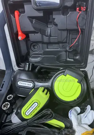 Electric Car Jack Kit + Tire Inflator Pump + Impact