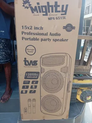 15×2 Inches Mighty Professional Audio Portable Party Speaker