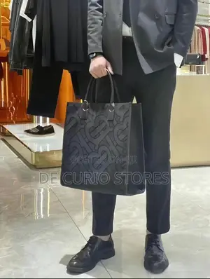 Burberry Jacquard Monogram Tote Bag