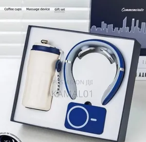Executive 3-in-1 Corporate Gift,Neck Massager,Insulated Mug,Power Bank