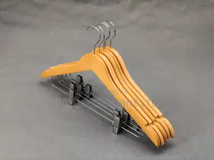 Wooden Hanger With Clip