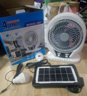 4 in 1 Rechargeable Fan With Led Lamp