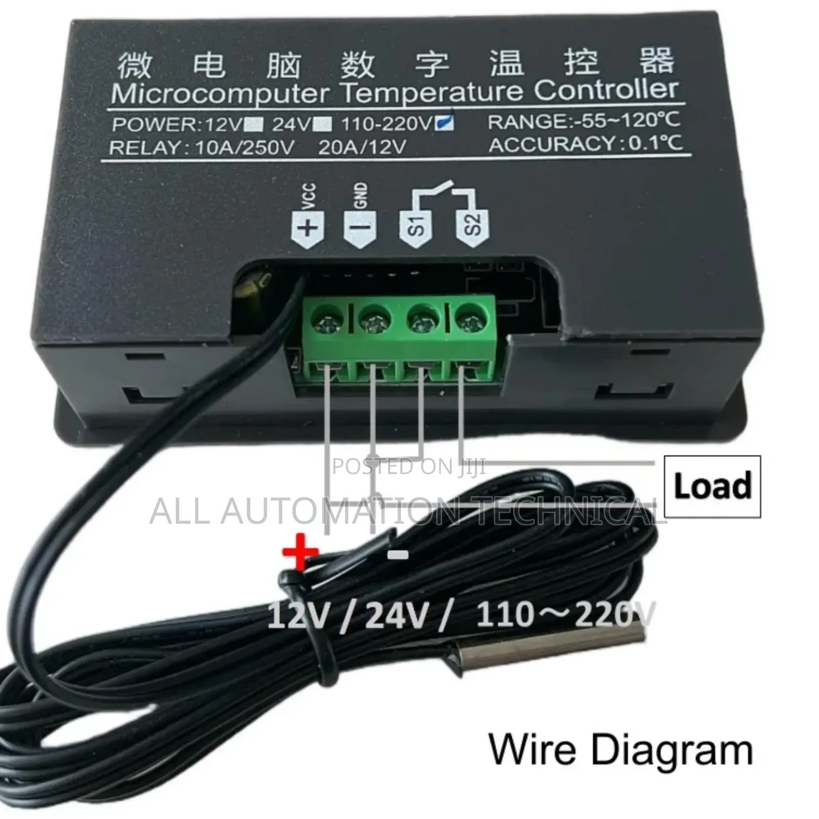 W3230 Temperature Controller With Relay 10a and Delay Atart.