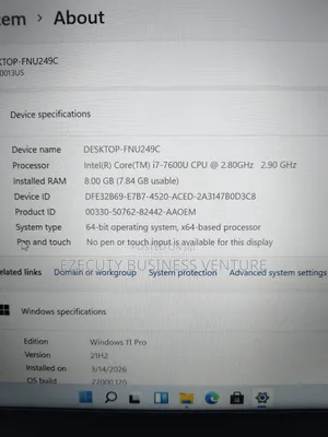 Laptop Lenovo ThinkPad T470s 8GB Intel Core i7 SSD 256GB