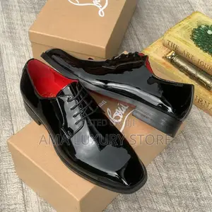 Christian Louboutin Luxury Patent Leather Men's Shoes