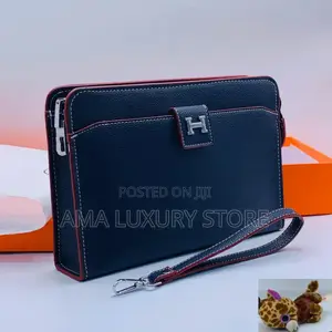 Hermes Genuine Leather Luxury Men's Designer Purse