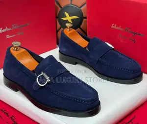 Salvatore Ferragamo Luxury Suede Men's Shoes