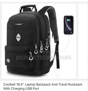 Coolbell 18.4"Laptop Backpack and Travel Rucksack, Water Proof + Usb