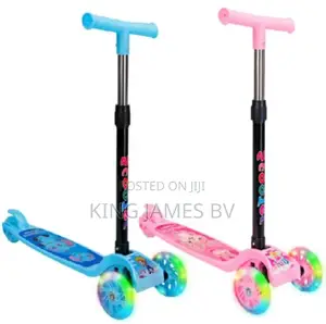 Children Manual Scooter With Led Light