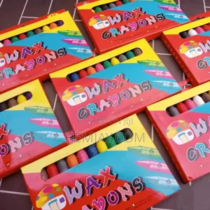Big Multicolor Wax Crayon (12 Colors in a Pack)