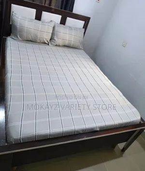 Soft Cotton Non Fading Mature Bedsheet (6by6 2 Pillowcases)