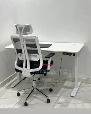 Ergonomic Office Desk With Modern Office Chair