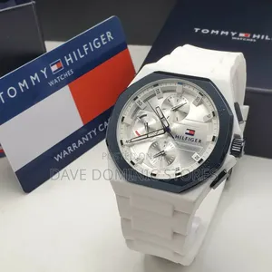 Tommy Hilfiger Male Watch Rubber Strap Battery Power