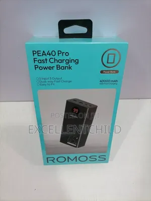Romoss 40,000 Mah Pea40 Pro Fast Charging Power Bank 65w.