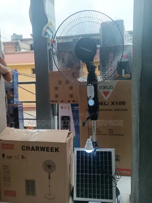 Powerful Cooling Solar Rechargeable Fan.