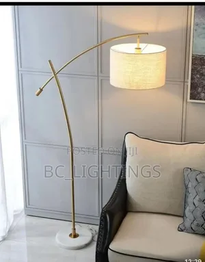 Gold and Black Body Floor Lamp
