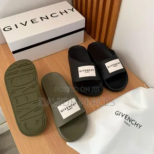 Original Quality Givenchy Unisex Slide Black and Grey