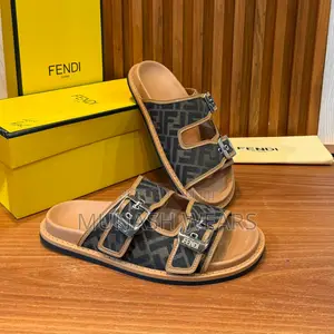 Luxury Fendi Double Belt Slide 40-46