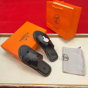Hermes Leather Slipers 40-46 Available Wooden