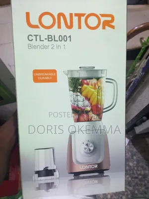 “Lontor 2-in-1 Blender  Powerful Motor + Grinder + 1.5l Big Jar 