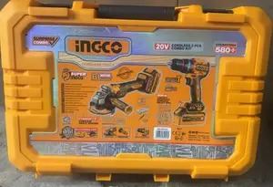Cordless Ingco Drill Grinder Kit