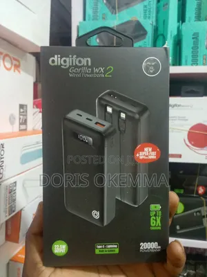 Digifon Gorilla Wx2 20000mah Super-Fast Powerbank