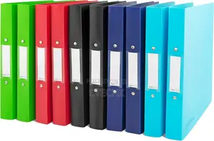 Rapesco 1720 A4 2-Ring Binder, 35 Mm Spine, Mixed Colours, Pack of 10
