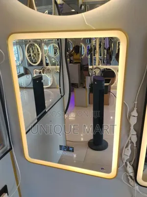 60 by 80cm Framed Led Mirror With 3 Light Display and Bluetooth