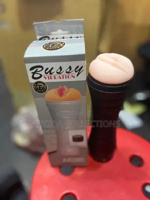 Artificial Vibrating Pussy Cup-Male Masturbator Vagina Torch