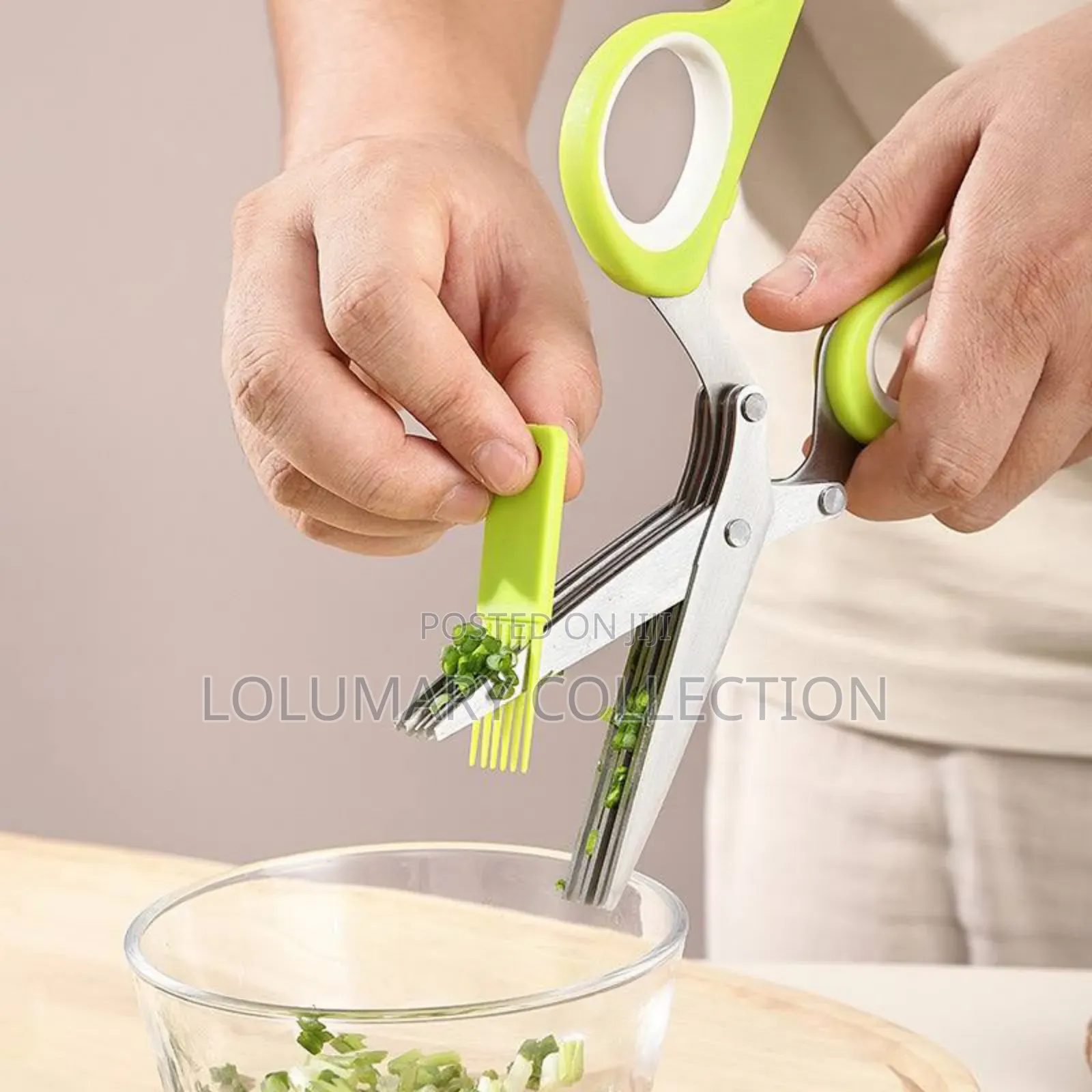 Multipurpose 5 Blade Scissors – Kitchen Vegetable Herb Cutter