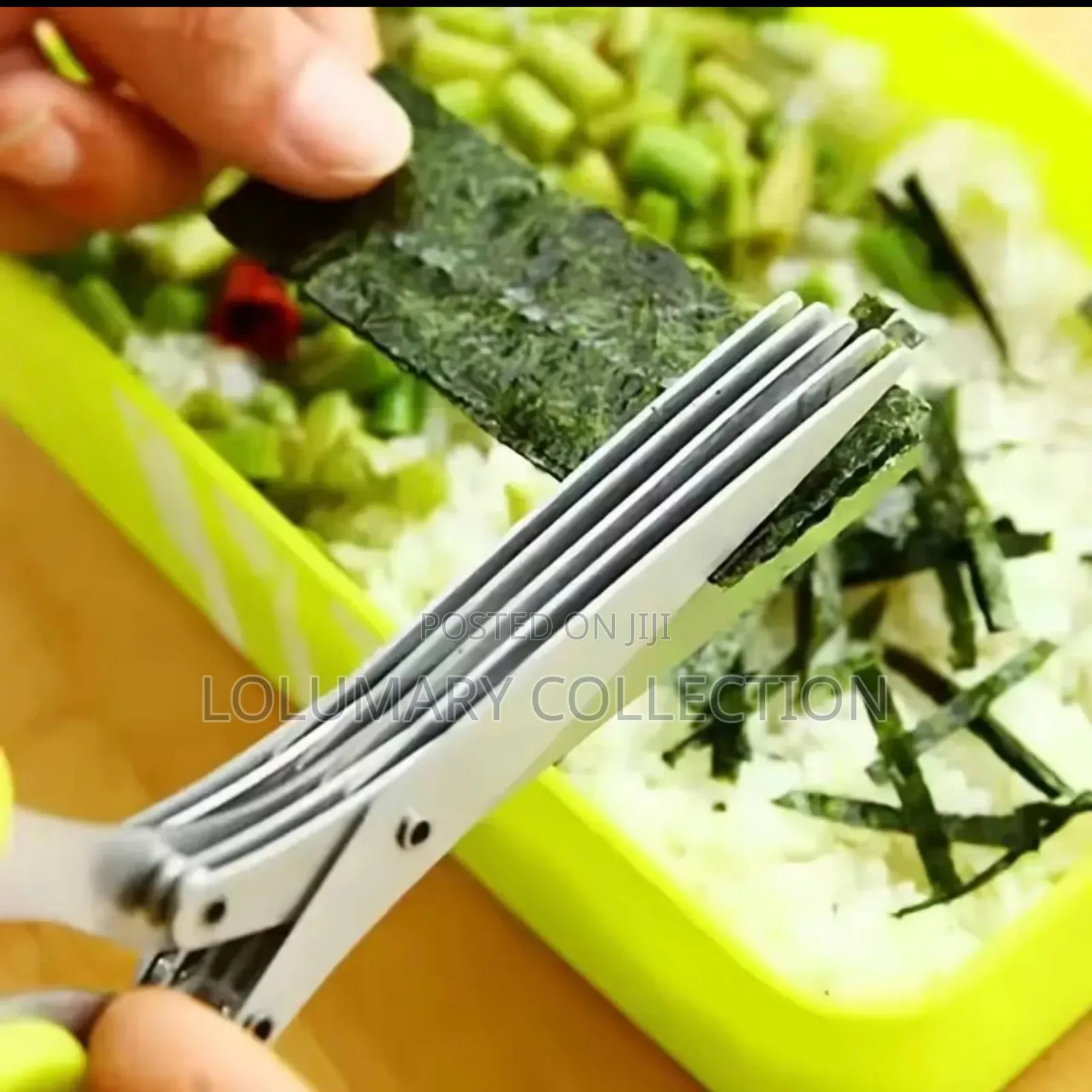 Multipurpose 5 Blade Scissors – Kitchen Vegetable Herb Cutter