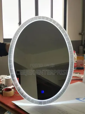 Oval Led Mirrow With Design