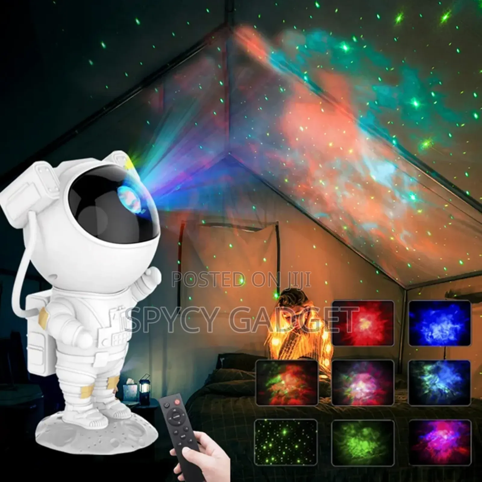 Astronaut Galaxy Night Projector Light With Remote Control