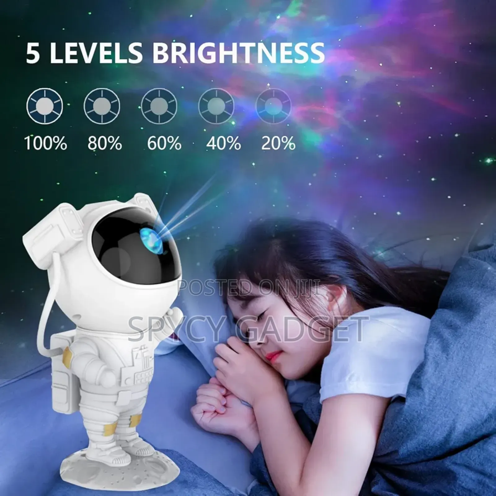 Astronaut Galaxy Night Projector Light With Remote Control