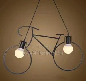 Retro Iron Bike Chandelier Light Iron
