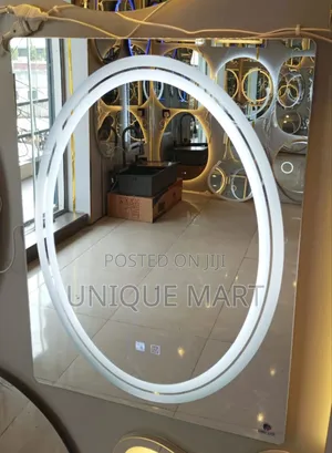 60 by 80cm Round Sensor Led Mirror With 3 Light Display