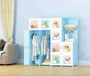 14 Doors Good Quality Kids Children Wardrobe Cloth Cabinet