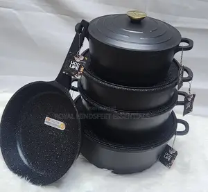 Ucc Life Aluminium Cast Pot Available in White and Black