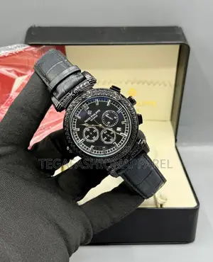 Patek Philippe Chronographic Leather Wristwatch