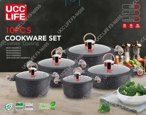 10pcs Quality Granite Coating Induction Pot